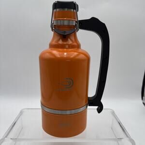 Insulated Growler Beer Thermos Vacuum Sealed 128oz / 3.8L -XL Orange